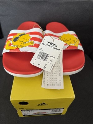 Adidas Adilette Comfort Slide Die Simpsons Lisa Gr.37 Neu In OVP Limited Edition