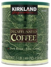 Kirkland Signature 100 Colombian Dark Roast Decaffeinated Ground Coffee, 3