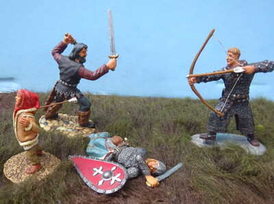 Conte collectables 54mm 1066 CCC8/VIK016/WAL027Viking&normans 4 figs 2004 MIBoop