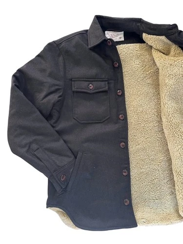 🔵 Bl’ker - Denali Wool Padded Shirt-Jacket BLKMAI26-W5001 Brown New Men's FW26 image 3