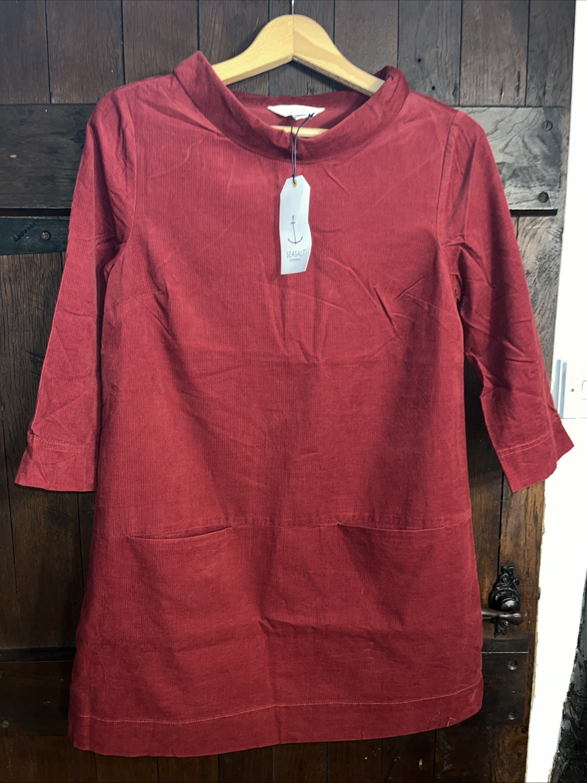 Seasalt.New/Tag”SAIL BY THE STARS TUNIC”JAM. Cord.Organic Cotton.UK 8.RRP £65.95 image 6