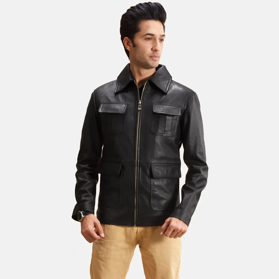 Raven Black Leather Jacket Raven Pilot Leather Jacket