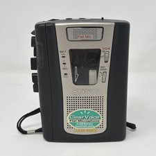 Sony TCM-459V Cassette Player/Recorder Flat Mic Clear Voice VTG TESTED WORKING 