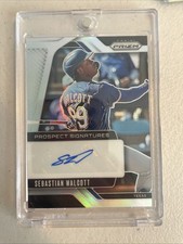 2025 Panini Prizm Baseball Sebastian Walcott Silver Auto Texas Rangers
