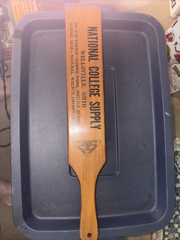 Antique Wooden Spanking Advertising Paddle 42nd  Annual meeting NYC1965. NACS
