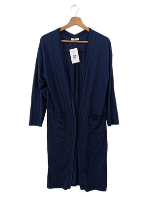 earth music&ecology Damen Long Cardigan Navy Blau Einheitsgröße NEU