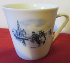 VINTAGE PORZELLAN BAVARIA BLUE & WHITE CUP / MUG EDAM HOLLAND DESIGN