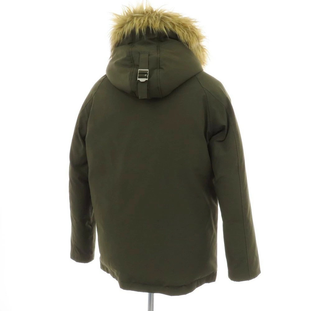 Schott Polyester Cotton Fur Down Jacket Olive Siz… - image 10