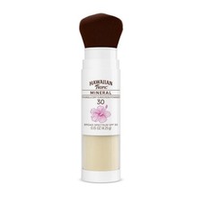 Hawaiian Tropic Mineral Skin Powder Brush, SPF 30, Paraben-Free Sunscreen