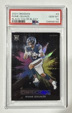2024 PANINI OBSIDIAN BLACK COLOR BLAST #9 ROME ODUNZE ROOKIE RC PSA 10