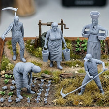 Bauern, Farmer Figuren Set - 3D Druck Miniatu...