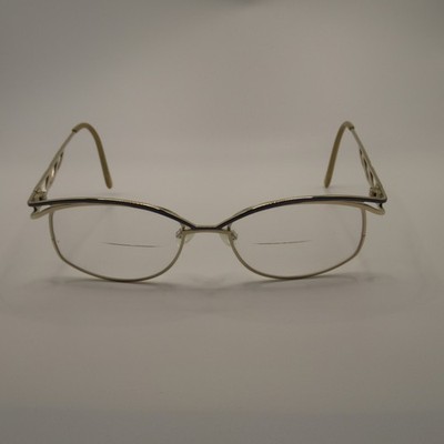 Chic Eyewear Lenor Rose Gold Eyeglass Frames 57-16-150 Cat Eye Semi-Rimless