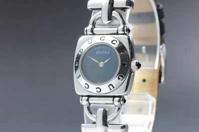 [Exc+5] GUCCI 6300L 22mm Black Dial Vintage Quartz Women's Watch From JAPAN - Image 1 of 4