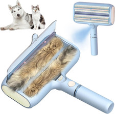 Pet Hair Removal Tool: New Upgraded Pet Hair Remover with Fur Bin-Reusable Lint