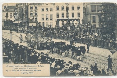 postcard BELGIUM Anniversaire de l'Independance Beige