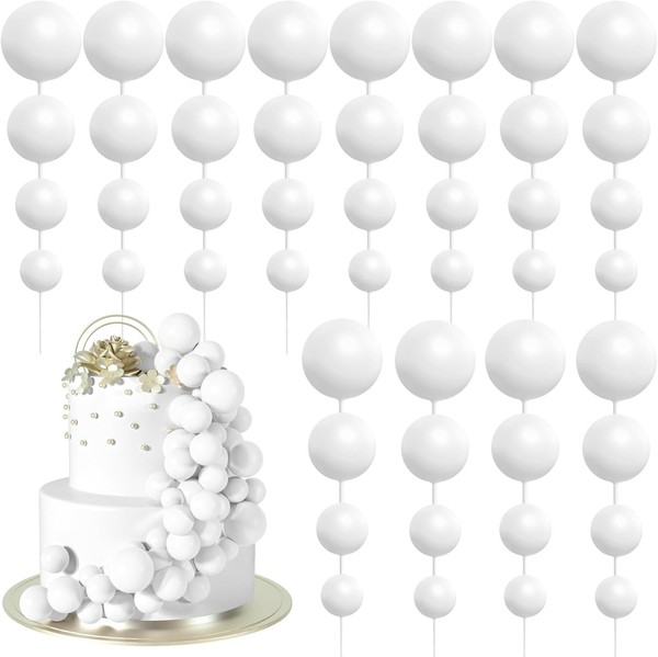 Tortendeko Kugeln 48 StüCk Cake Topper Kuchen Dekoration Geburtstag Hochzeit-image