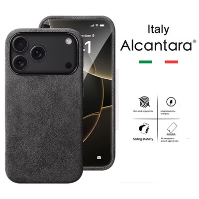 Premium iPhone 17 Pro Max 17 Pro Alcantara Hülle mit MagSafe Luxus Case
