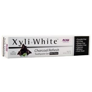 Now XyliWhite Toothpaste Charcoal Refresh - Мята, 6,4 унции