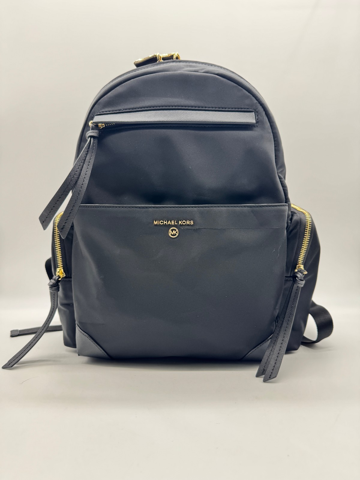 MICHAEL KORS Prescott nylon padded women's large backpack BLACKUsed has scratch~ thumbnail 17