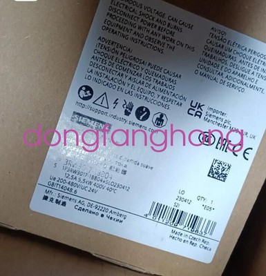 SIEMENS 3RW3017-1BB04 Soft Starter New 3RW30171BB04 DHL or fedex or UPS