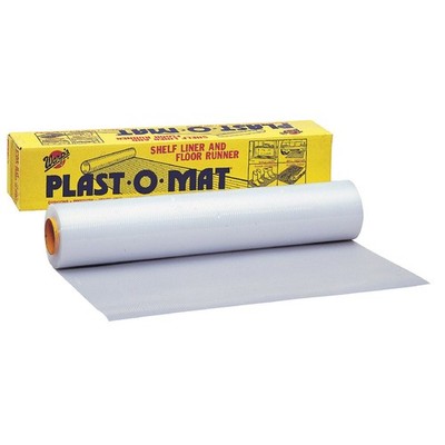 Warp's Plast-O-Mat 30 In. W x 50 Ft. L White Ribbed Floor Runner/Carpet