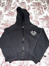 True Religion Toddler Girls Black Full Zip Hoodie