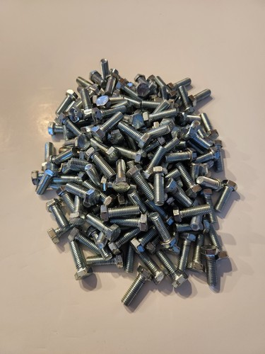20 Lb Lot Of Used 1/2"-13 X 1-1/2" NC Hex Bolts Grade 5 Zinc Plated Approx 180