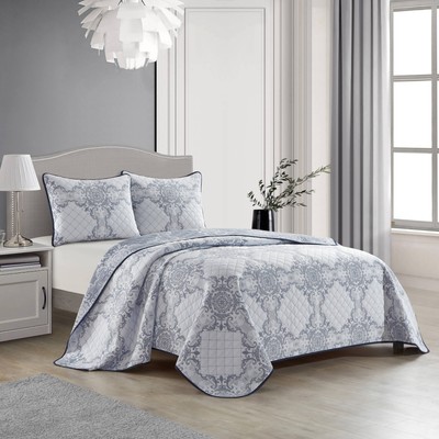 Nanshing Cenna 3 Piece Traditional Jacquard Quilt Set