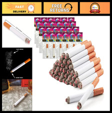 48 Pack Fake Cigarettes - Realistic Puff Cigs, 3.25 Inch, Ideal for Parties Th