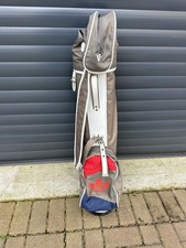 Vintage 1980s Adidas Golf Pencil Bag Soft Shell 4 Way Divider W/ Strap & Cover