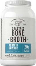 Carlyle Grass Fed Bone Broth Protein Powder  35.2 oz 2.2lb  20g Protein...