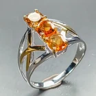 Handmade Natural Citrine Ring 925 Sterling Silver Size 8 /R468896