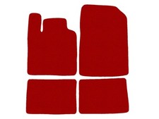Fußmatten, Autoteppiche für Renault Twingo II 2007-2014, Rot x14 Rand
