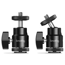 2pcs Mini Ball Head Tripod Mount for Enhanced Camera Stability - 1/4" Adapter