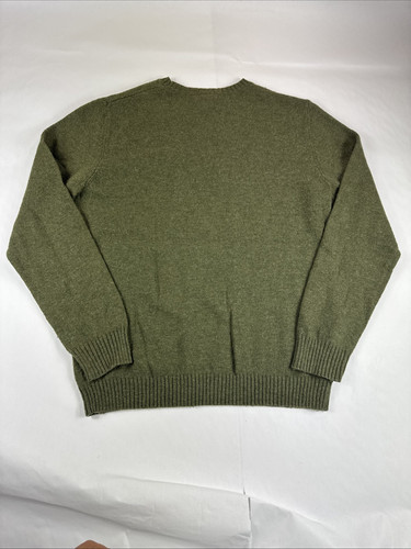 Gap Wool Blend Sweater Mens Large Green Long Sleeve Grandpa Crewneck Sweatshirt - Picture 2 of 6