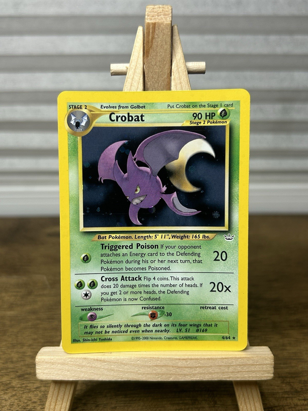 Crobat 4/64 Neo Revelation Unlimited Holo Rare NM