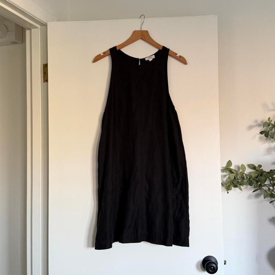 Wilfred Linen Black Mini Dress Size S | Aritzia Minimal Shift Dress