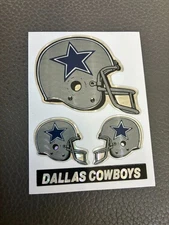 1980’s NFL Dallas Cowboys Holo Football Helmet Prizm Sticker Card