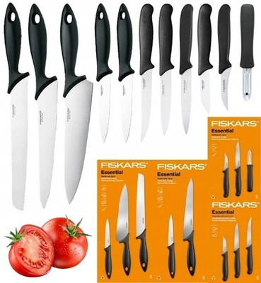 FISKARS ESSENTIAL MESSERSET 11-TEILIG, 10 KÜCHENMESSER UND SCHÄLER, MESSERN, OVP