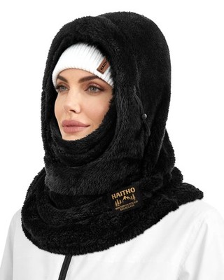 Ski Mask Balaclava for Women Men, Winter Full Face Mask Hooded Scarf for Cold We