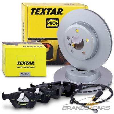 TEXTAR BREMSSCHEIBEN +BREMSBELÄGE +WARNKONTAKT VORNE FÜR BMW X3 E83