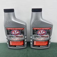 STP High Mileage Oil Treatment, Formula for Cars & Truck, Stop Leak, Bottles, 15