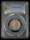 1932-S VF-30 KEY DATE WASHINGTON SILVER QUARTER - PCGS GRADED, SEE PICTURES