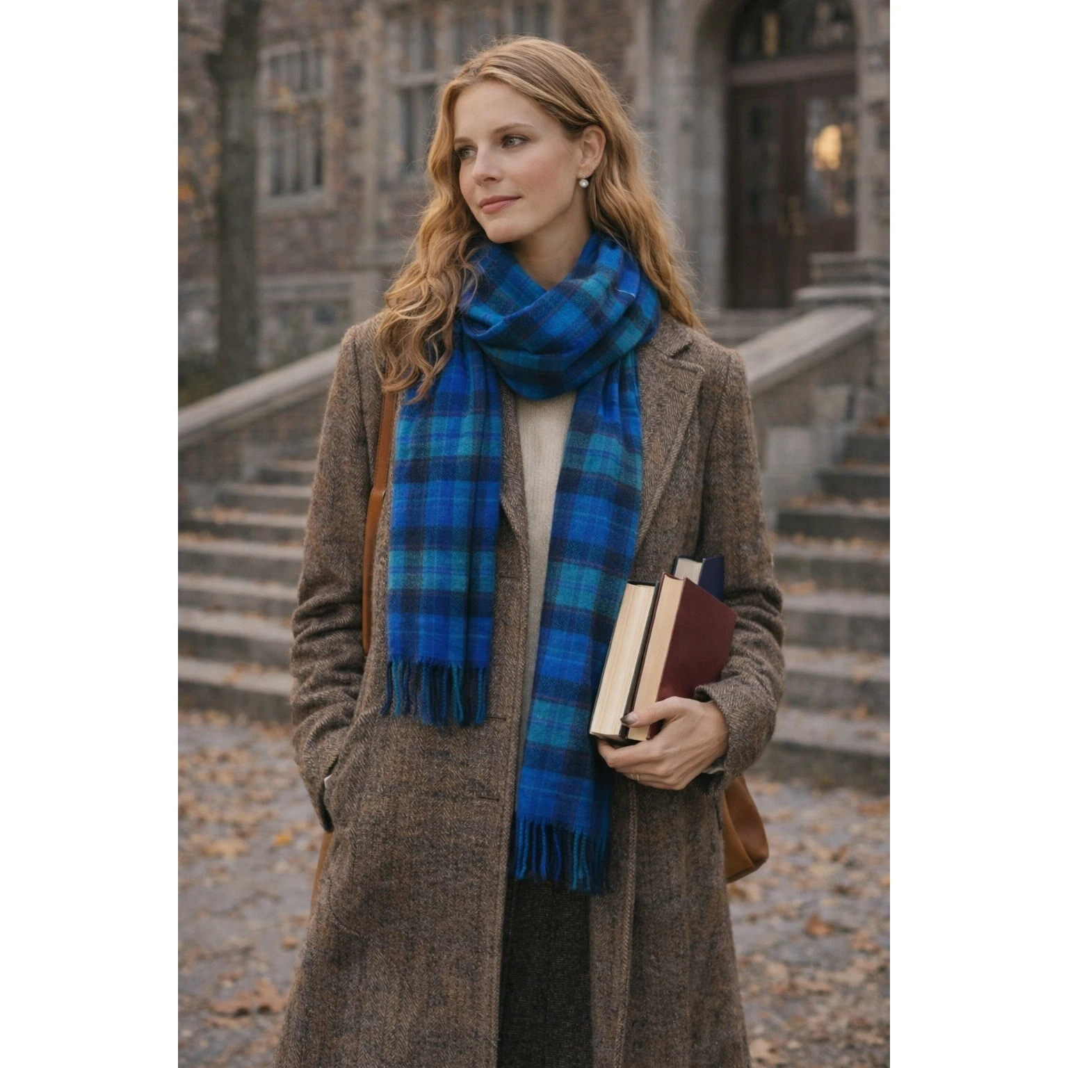 Vtg. Pendleton Virgin Wool Plaid Scarf Tartan Preppy Academia Twee Heritage USA