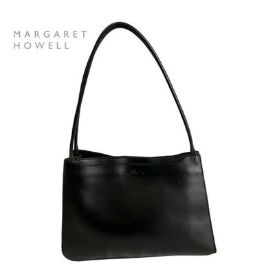 MARGARET HOWELL Leder Schultertasche Logoprägung Gebraucht Top Zustand