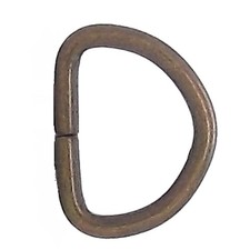 D-RIng Antique Brass Plated 3/4" 10 Pk DR1293-09