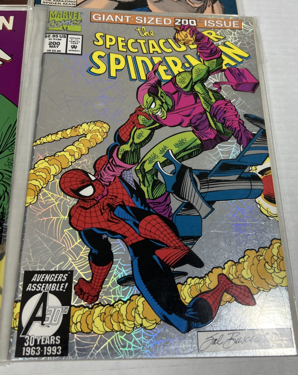 Spider-Man Mixed Lot of 4 Vintage Marvel Comics Numbers 196, 198