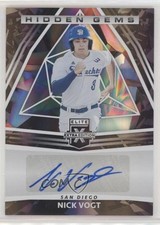 2022 Panini Elite Extra Edition Hidden Gems Black Nick Vogt #HG-NV Auto 0p0