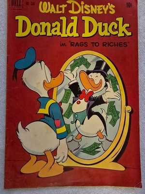 Dell Publishing Four Color #356 Walt Disney's Donald Duck; Carl Barks Cover FN+