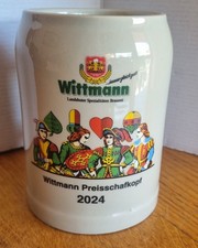 Bierkrug 0,5l WITTMANN Landshuter Spezialit&auml;ten Brauerei PREISSCHAFKOPF 2024
